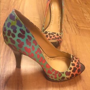 Colorful Cheetah Heels